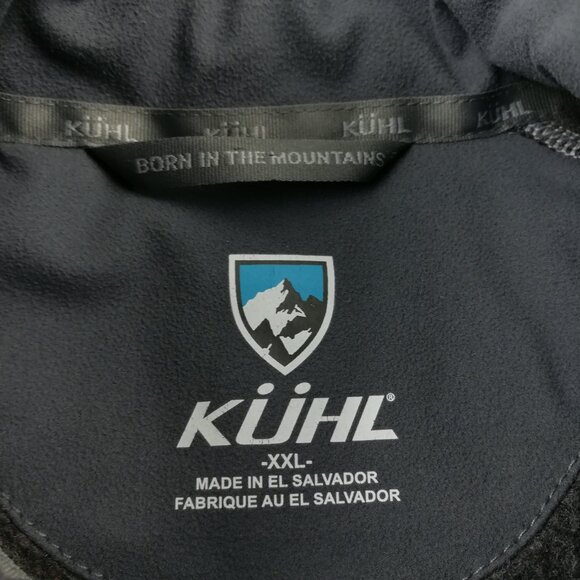 Kuhl Jacket Alfpaca Mens 2XL Fleece Gray Full Zip Thumb Holes - Picture 4 of 8